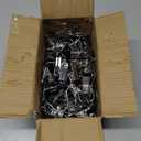 YUXIANLB 100 Pack Boot Hanger Clips Hooks, Heavy Duty Laundry Hooks with Clip, Portable Stainless Steel Clothes Pins Boot Clips for Hanging, Socks Towels Hats Pants Holder for Travel, Closet