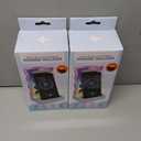 Wavy LED Plug In Vanity Mirror with Phone Holder 2-Pack