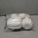 CCINEE 12PCS White Artificial Pumpkins, Assorted Size Foam Pumpkins for Halloween, Thanksgiving, Fall Table Centerpiece Party Decoration