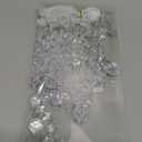 18pcs Crystal Christmas Ornaments for Tree Decorations-Hanging Acrylic Snowflake Icicle Ornaments with Drop Pendants for Winter Wonderland Chandelier Crystals Decorations Supplies