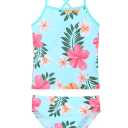 TFJH E Girls Bikini Swimsuits 2-Pieces Tankini Bathing Suits Rashguard Set 14 Ans