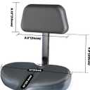 YLG Oversized Bike Seat with Backrest Comfort Wide Bicycle Saddle Replacement for Tricycle, Electric, Commuter, Stationary Bikes, Soft Thick Foam Padded Cushion, Adjustable, Waterproof