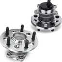 Autoround 512454 512455 Rear Wheel Hub and Bearing Assembly Compatible with Toyota Camry 2012-2017/ Avalon 2013-2018, 5Lugs w/ABS