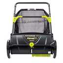 Earthwise LSW70021 21-Inch Width Leaf & Grass Push Lawn Sweeper, Black