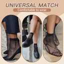 MANZI 12 Pairs Women's Ankle High Sheer Socks (Beige)