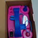 IDAODAN Electric Balloon Pump, Portable Electric Balloon Blower Machine Balloon Air Pump Dual Nozzle Rose Red 110V 600W Balloon Inflator for Party Decorations