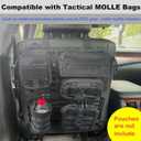 Rigid MOLLE Panel for Truck-Universal Truck Gun Rack Mount Rack Panel for Tactical Gear Accessories, Seat Back Organizer for Cars, SUVs, Pickups, and Trucks