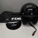 VCAN V85C 3/4 Open Face Motorcycle Helmet DOT Approved