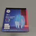 GE Cync Smart LED Light Bulbs, Color Changing Decorative Light Bulbs, Indoor WiFi Lights, Matter Compatible, Compatible with Alexa and Google Home, Medium Base (3 Pack)