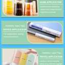 Replacement for Dymo Letratag Label Maker Refills Clear 1/2'' x 13' Letratag Label Maker Tape Black on Clear, LT 16952 Transparent Plastic Tape Work for Dymo Letratag LT-100T LT-100H QX50, 6 Packs