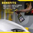 Meguiar's Ultimate Iron Remover - Quickly Remove Embedded Iron Particles and Industrial Fallout that Impair Paint Color, Clarity, and Paint Smoothness - Chemical Contaminant Remover - 24 Oz