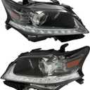 Silscvtt Driver and Passenger Side Headlight Assembly Replacement for Lexus RX350 RX450h 2013-2015 HID Xenon Halogen w/DRL w/o AFS Headlamp LH+RH