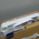 Drive Medical RTL12505 Handicap Bathroom Bench with Back and Arms, White