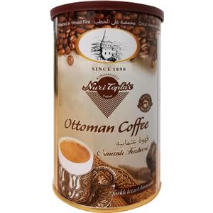 Kurukahveci Nuri Toplar Turkish Ground Ottoman Coffee Roasted in Wood Fire 250g Roller Metal Box, BB 18/03/2026