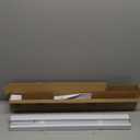 LOTUS & WINDOWARE Cordless Mini Blind, 1" Vinyl Slats, 24" Wide x 36" Long - White, Window Blinds for Home and Office, Interior Door Blinds - Light Filtering