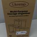 2 Pack Multi-Purpose Pull-Out Storage Organizers, Under Sink & Cabinet Organizers, 12.8 Inch Pink