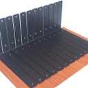 12 Pack - L 12" x H 8" x W1.5, 5mm Thick Black L Shelf Bracket, Iron Shelf Brackets, Metal Shelf Brackets, Floating Shelf, Shelf Supports with Screws