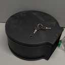 Commercial Jumbo Toilet Paper Dispenser, Wall Mount Stainless Steel 9 Inch Roll Toilet Paper Holder Bath Tissue Dispenser with Lock Key (Black)