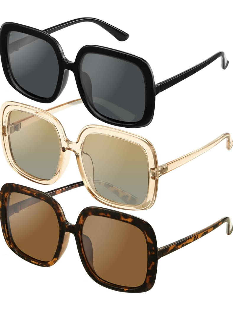 miyya Oversized Polarized Sunglasses Women, Trendy Retro Sun Glasses for Women 2025, Oversized Shades