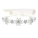 EVER FAITH Silver-Tone Austrian Crystal Wedding Snowflake Flower Hair Band Clear