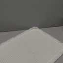 Waffle Bath Mat, Super Absorbent Non Slip Bath Mat Ultra Soft Bathmat Machine Washable Bath Rugs with Tassels, Beside Tub, 18" x 30", White