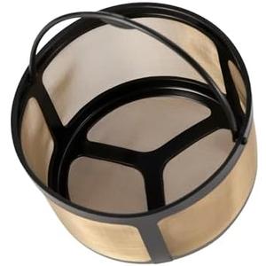 TURLEE Reusable K Duo Coffee Filter for K-Duo Hot & Iced(Gen 2) K-Duo Essentials and K-Duo Brewers 8-12 Cup Coffee Makers Gold Mesh Coffee Filter Basket