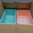 Thyle 24 Pieces Cubby Book Bins for Classroom, Classic, Retro Color