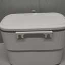 ELPHECO Kitchen Compost Bin with Lid 1.8 Gallon Hanging Trash Can with Lid, 7 Liter Wall-Mounted Garbage Can for Kitchen Cabinet Door, Small Under Sink Trash Can for Cupboard, Bathroom, Office