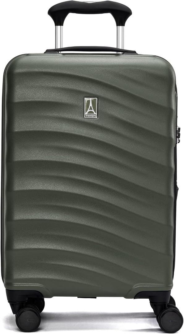 Travelpro Maxlite Air V2 Hardside Expandable Carry on Luggage, 8 Spinner Wheels, Lightweight Hard Shell Suitcase, TSA lock, Slate Green, Compact Carry On 19-Inch
