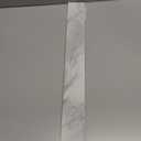 Daltile Perpetuo 3" x 24" Marble Look Porcelain Floor Bullnose Trim in Polished Brilliant White | (Sold by The Piece)