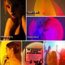 2 x Sunset Projector Astronaut Night Light Led Aura Lamp for Photography/Party/Bedroom/Living Room/Tiktok Live Decor, Selfie with Battery, Christmas/Birthday Gifts for Women/Girls