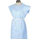 Avalon Standard Gowns, Blue (Pack of 50)  Tissue/Poly/Tissue  Open-Back, Waist-Tie, Short-Sleeve Medical Gowns  Disposable Exam Gowns  Standard Size 30 x 42  Latex-Free Medical Supplies (813)