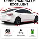 Spoiler Fit for Tesla Model 3 2017-2023, ABS Material OEM Original Rear Spoiler Wing Rear Trunk Lip, Matte Black Sporty Appearance Tesla Model 3 Accessories