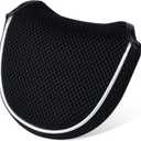 BIG TEETH Lightweight Mesh Golf Driver Headcovers Golf Fairway Wood Hybird Head Covers Club Protecter Putter Cover Full Black for All Black