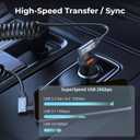 SMALLRIG USB C to USB C Coiled Data Cable (Angled to Angled), 90 Degree Type C Cable 20Gbps High Speed Data Transfer, Support PD 100W Fast Charging, for iPhone, Laptops and Cameras etc. - 4793
