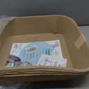 Kitty Sift Disposable Cat Litter Box Jumbo, 6 Count, Durable and Portable for Travel and Home, Eco-Friendly Disposable Litter Box Controls Odor