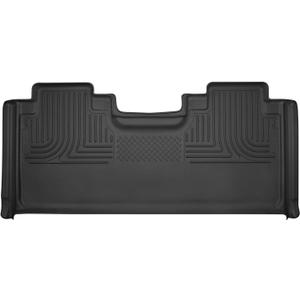 Husky Liners X-act Contour Floor Mats | Fits 2015-2024 Ford F-150; 2017-2024 Ford F-250/F-350; 2017 Ford F-450 SuperCab | 2nd Row, 1-pc Black - 53451