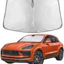 EcoNour Windshield Sunshade Compatible for Porsche Macan 2014-2024 2025 2026, Sun Visor for Front Windshield & Window Sun Shade Cover, UV Heat Blocker & Protector, Car Accessories