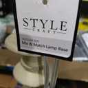 Rustic Grey Wash Lamp Base