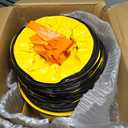 12 Inch High-Veelocity Portable Utlity Blower Fan 16-Foot Vinyl Hose | 2645CFM Heavy Duty Cylinder Axial Fan | Exhaust Fan Ventilator for Basements,Workshops,Warehouse|ETL‑listed