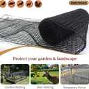 Plastic Mesh Fence Deer Fencing 4x75ft,Reinforced Edges,55gsm Heavy Duty Temporary Fence,Ideal for Garden Netting,Animal Barrier,Safety Netting, Fruit Plant Protection, Black