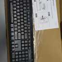 Amazon Basics 2.4GHz Wireless Keyboard and Mouse Combo Set, Quiet and Compact US Layout, Plug and Play, Unifying USB Receiver, Black