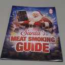 Santa's Meat Smoking Guide - Must Have Smoker Accessories for Pellet Grill - Christmas Grilling Gifts for Men - Smoker Accessories Gifts for Men - Wood, Time & Temp - Outdoor