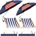 Veterans Day 360°adjustable Portable Outdoor Wheelchair
Patriotic 48.6" Double Canopy Beach Umbrella Upf50+ Beach Chair Umbrella with Clip Sun Protection for Chair Golf Cart Camping