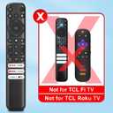 Voice Remote Only for TCL-Google-TV-Remote-Control Replacement,RC813 Remote Compatible with TCL 4k QLED/UHD/QD-Mini LED Series Smart TVs