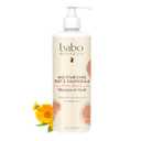 Babo Botanicals Moisturizing Oat & Calendula 2-in-1 Shampoo & Wash Gentle Cleansing for Dry or Sensitive Skin Safe for Baby, Toddler, Kids & Family Lightly Scented Vegan, 16 fl Oz