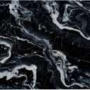 Small Mouse Pad Black Marble Texture Desk Pad, Comfortable Mouse Mat with Non-Slip Rubber Base, 8.3" x 9.8" Mousepad for Computer, Laptop, Game, Office & Home