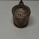 YILUSHENGHUA Colorful Glass Jar With Lid,Candy Cookie Jars,Jewelry Box,Buffet Jar Biscuit Containers Food Storage,Cottage Core Decor(Tawny)