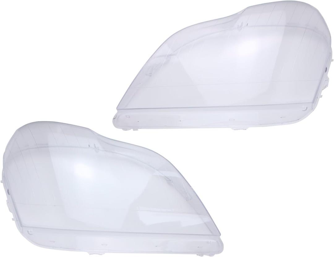 Clear Left and Right Headlight Lens Cover for Mercedes-Benz GL320 GL350 GL450 GL500 GL550 2007-2012