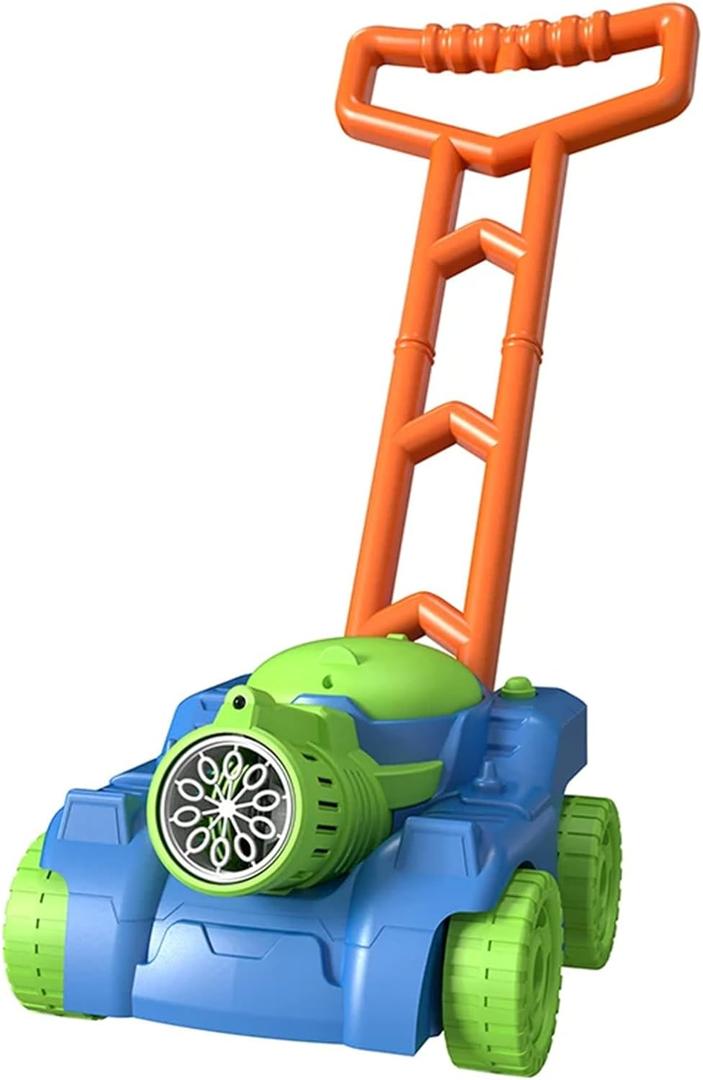 Bubble Lawn Mower for Toddlers, Kids Bubble Machine, Bubble Blower Maker, Summer Outdoor Push Gardening Toys for Kids Age 1 2 3+ Year Old